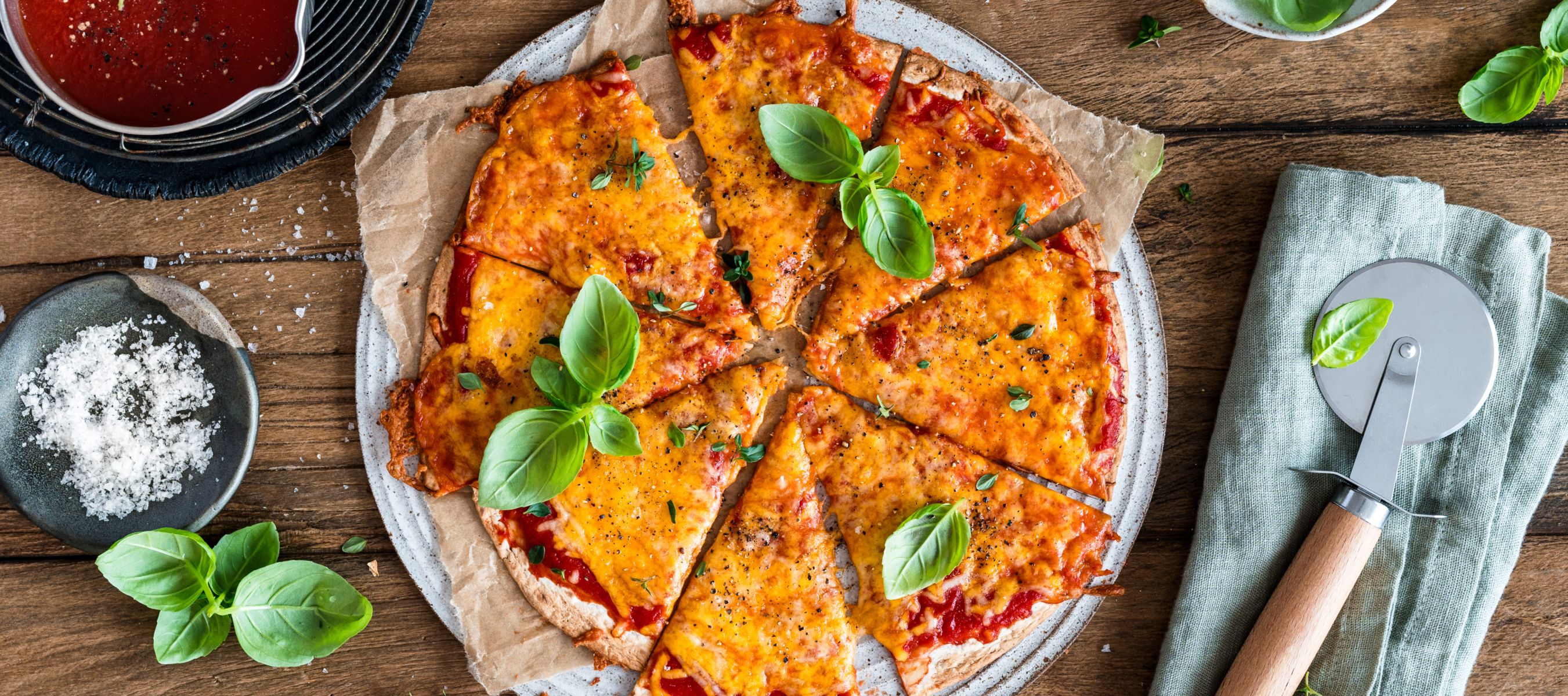 Tortilla Pizza Rezept einfach zubereitet Kerrygold