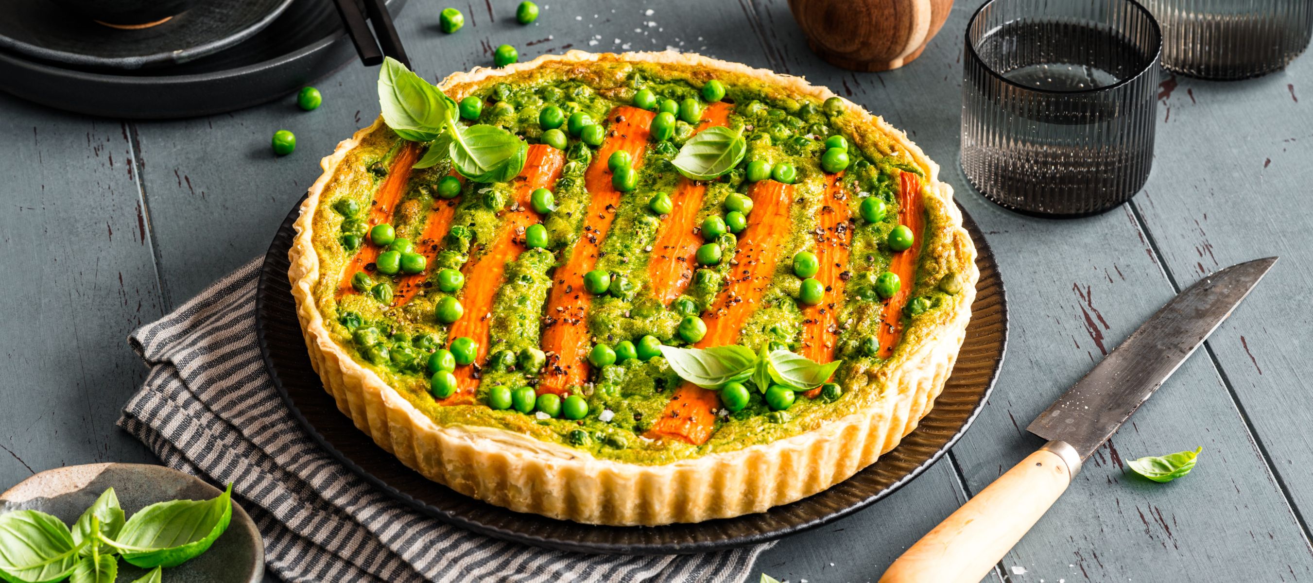 Karotten-Kräuter-Quiche Rezept einfach zubereitet - Kerrygold