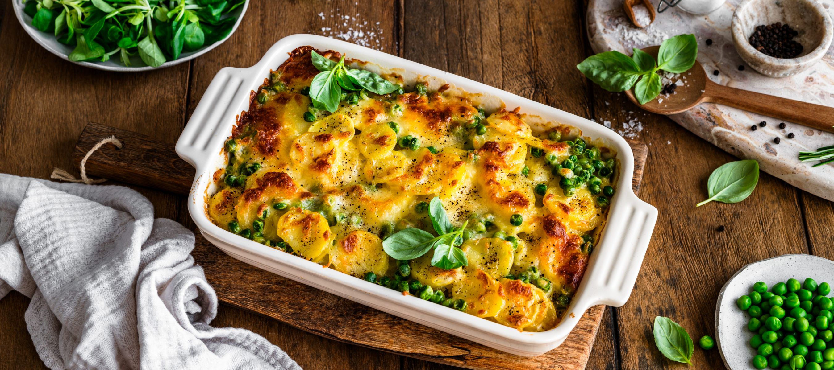 Erbsen-Kartoffel-Auflauf Rezept einfach zubereitet - Kerrygold