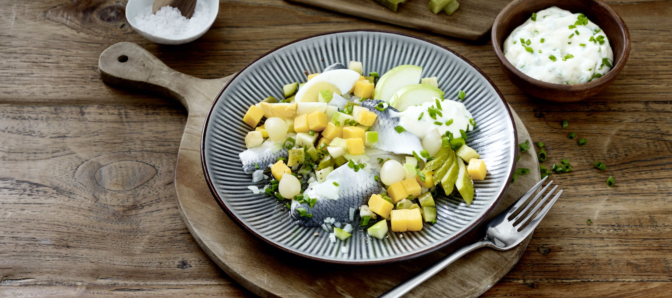 Hering-Apfel-Salat Rezept einfach zubereitet - Kerrygold