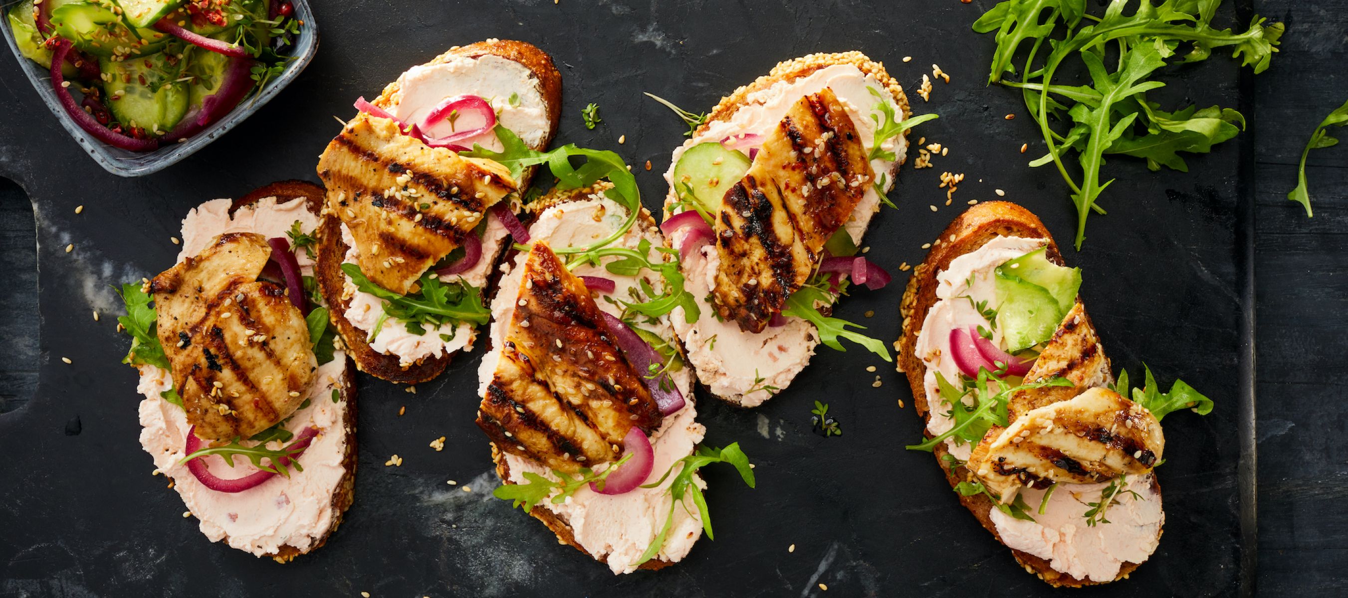 Sandwich mit gegrillter Hähnchenbrust Rezept einfach zubereitet - Kerrygold